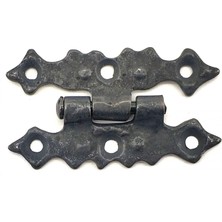 İlk El Grup Antika Tarz Dekoratif Pirinç Yıldız Menteşe - 63X36 Mm, Oksit