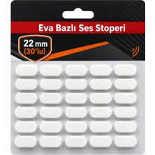 Arkhelais Ses Stoperi Eva Bazlı 22 mm – 30’lu Yapışkanlı Kapı Darbe ve Gürültü Önleyici Ped