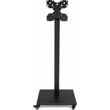 Tayfun 43'' Uyumlu Yürüyen Tekerlekli Ayaklı LED Tv Monitör Standı