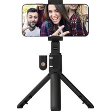 Maxi Trendy Jopus Talent Bluetooth Telefon Tripod Selfie Çubuğu, Uzaktan Kontrollü Kumandalı, 19.5 Cm, 270° Dönebilir, Katlanabilir
