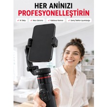 Najmaddin Karg 360° Aı Akıllı Takipli Selfie Stick Gimbal Stabilizatör Bluetooth Kumandalı Uza