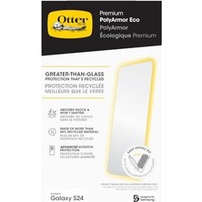 Maxi Trendy Galaxy S24 Polyarmor Premium - Temiz,%60 Geri Dönüştürülmüş Malzeme, Canlı Netlik, Gerçek Dokunuş Tepkisi, Kolay Kurulum