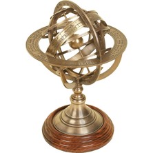 Deco 79 Pirinç Küre Armillary Eşsiz Masa Dekorasyonu