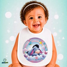 Ghostbastır Design Eeyore Keten Bebek Mama Önlüğü – Yumuşak, Emici, Yıkanabilir, Özel Tasarım P049