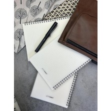 Hype Store A5 (15X21CM) Boyutunda Şeffaf Kapağa Sahip Yırtılmaz Su Geçirmez Spiralli 60 Yapraklı (