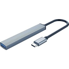 Maxi Trendy Hub Usb-C 1 x Port Usb-A 3.1, 3 x Port Usb-A 2.0, Alüminyum