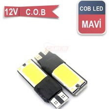 Universal Ampul 12V T-10 C.o.b Canbus Mavi