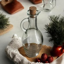 Maxi Trendy 500 ml Cam Yağdanlık & Sirkelik – Şık Tasarım, Kolay Tutma Sapı ve Mantar Kapak, Yağ ve Sirke Sunumu Için Mükemmel