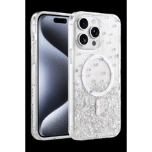 Herşey Trend Herşeytrend Onegif Apple Iphone 14 Pro Max Misk Simli Magsafe Kapak - Desen 1