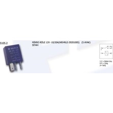 Universal 12V Klima Rolesi 5 Uçlu