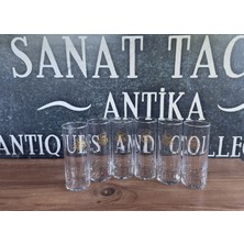 Sanat Taciri 6 Adet Sarı Zeybek Rakı Bardağı