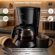 Philips Cafetiera Daily Collection HD7461/20, 1000 W, Vas Din Sticla, 1.2l, Functie Aroma Twister, C