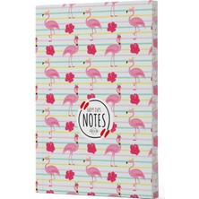Flamingo 2 - Yan Boyamalı Çizgili Defter