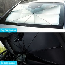 Forestia Oto Ön Cam Güneşlik Şemsiye - Katlanabilir Isı Yalıtımlı Koruyucu (145X79 Cm) Araç Içi Güneşlik