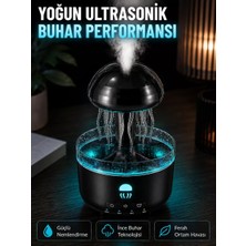 MidasTech Ultrasonik Denizanası Hava Nemlendirici Sessiz Çalışan Rgb Ortam Işıklı Aromaterapi Difüzör
