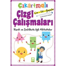 Mabelme Store Çıkartmalı Çizgi Çalışmaları Renk ve Şekillerle Ilgili Aktiviteler