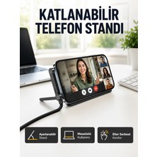 Dunai 240W Type-C To Type-C Telefon Stand Özellikli Şarj Kablosu