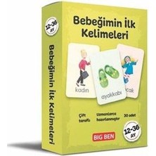 Mabelme Store Bebeğimin Ilk Kelimeleri Kartları 12 - 36 Ay