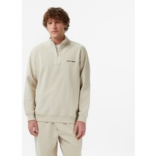 United4 Unıted4 Regular Fit Erkek Bej Sweatshirt