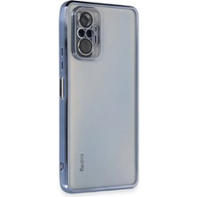Uravas Store Xiaomi Redmi Note 10 Pro Kılıf Razer Lensli Silikon - Açık Mavi