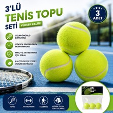 Belirtilmemiş Yüksek Kalite 3'lü Tenis Topu Dayanıklı Antrenman ve Eğlence Topu