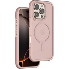Herşey Trend Herşeytrend Venco Apple Iphone 16 Pro Max Orbit Magsafe Kapak - Rose Gold