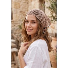 BB Bi Butik Shop %100 El Örgüsü Boncuklu Bohem Kadın Bandana Saç Aksesuarı