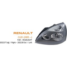 Universal Far Sağ Gri Renault Clıo 2005-2008