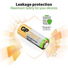 Maxi Trendy Gp Batteries GP23A Süper Alkalin 23A/MN21/V23GA Boy Pil, 12 Volt, 5'li Kart, Bakır/beyaz/yeşil