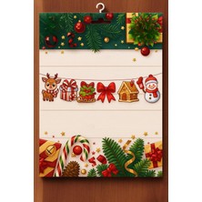 Maxi Trendy Yılbaşı Ağacı Süsü, Şekillendirilmiş Noel Figürleri, Parti Mazemeleri, Yılbaşı Dekoratif Banner (Banner)