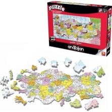 Maxi Trendy Eğitici Puzzle - Türkiye Haritası Iller / 110 Parça, #7401
