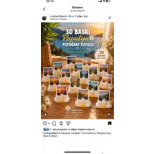 PerloraCo Çiçek Temalı Fotograf Tutucu 4'lü Set Dekoratif Polaroid Stand & Masa Süsü