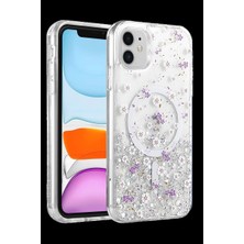 Herşey Trend Herşeytrend Onegif Apple Iphone 11 Misk Simli Magsafe Kapak - Desen 2