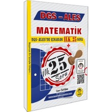 Tasarı Yayınları Dgs Ales Matematik Ilk 25 Çıkacak Soru Çözümlü