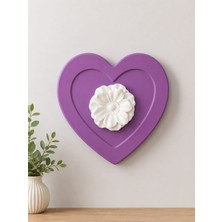 ALCdesing Romantik Kalp Çiçek Duvar Dekoru – Salon ve Yatak Odası