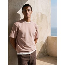 LC Waikiki Lcw Vision Pembe Relax Fit Bisiklet Yaka Erkek Tişört