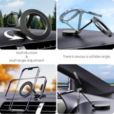 Maxi Trendy Araç Içi Magsafe Telefon Tutucu Mıknatıslı, Torpidoya Yapıştırılabilir Manyetik Telefon Standı, Araç Telefon Tutucu iPhone Magsafe Uyumlu