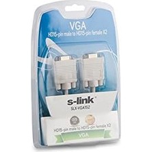 Maxi Trendy SLX-VGA152 VGA To 2 VGA Çoklayıcı Kablosu, Beyaz