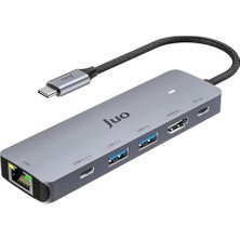 Maxi Trendy Type-C 5gbps 100W 4K 60Hz HDMI Gigabit Ethernet Dönüştürücü USB 3.2 Çoklayıcı Hub