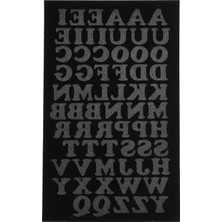 Maxi Trendy Dritz Iron-On Letters Ütüyle Yapıştırmak Için Harfler, Siyah, 3/4 Inç