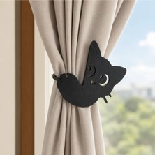 Triforge3D 2 Adet Kedi Figürlü Perde Toplayıcı | Dekoratif Perde Bağlama Aparatı & Perde Tokası