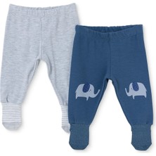 Hellobaby Erkek Bebek 2li Pantolon Hayvan Baskılı Çoraplı