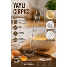 Kea Ev Eşyaları Paslanmaz Çelik Yaylı Çırpıcı 27 cm – Manuel Yumurta Çırpıcı, Köpürtücü, Hamur ve Sos Karıştırıcı Mutfak Çırpma Teli