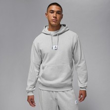 Nike Jordan Flight Fleece Po Erkek Gri Sweatshirt