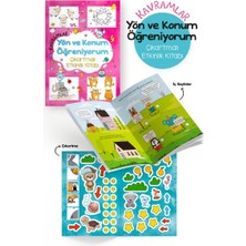 Kavramlar – Yön ve Konum Öğreniyorum – Çıkartmalı Etkinlik Kitabı - 3 Yaş +