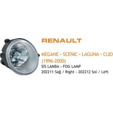 Universal Sis Lambası Sol Renault Kangoo Iı Megane I Laguna Twıngo 01 Scenıc 01- Opel Vıvaro 02- (Yuvarlak H1)