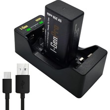 Maxi Trendy I-Gen Batteries D915 2’li AA/AAA/9V Pil Şarj Aleti + 1 Adet I-Gen Pro 9V 250 Mah Ni-Mh Şarjlı Pil