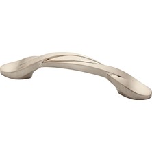 Franklin Brass Kavisli Dolap Çekme, Nikel, 3 Inç Çekmece Kolu, 25'li Paket, P35518K-SN-B1