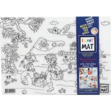 Mabelme Store Funny Mat - Korsanlar ve Araçlar 25 x 35 cm