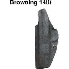 Browning Sol Kydex Silah Kılıfı Iç Taşıma  Kadife Kaplı / Mat Siyah